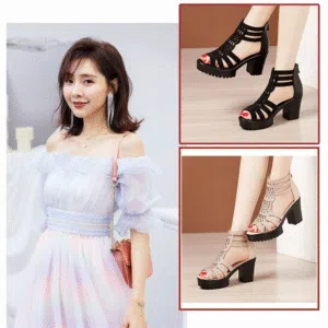 Brand rhinestone genuine leather