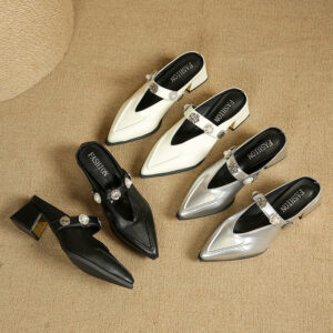 Half-slippers for women to wear as outdoor shoes