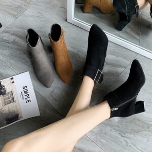 Women's high-heeled ankle boots