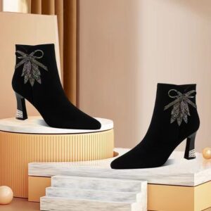 high-heeled fashion short boots